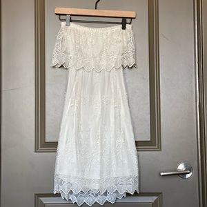 Express Strapless Lace Dress